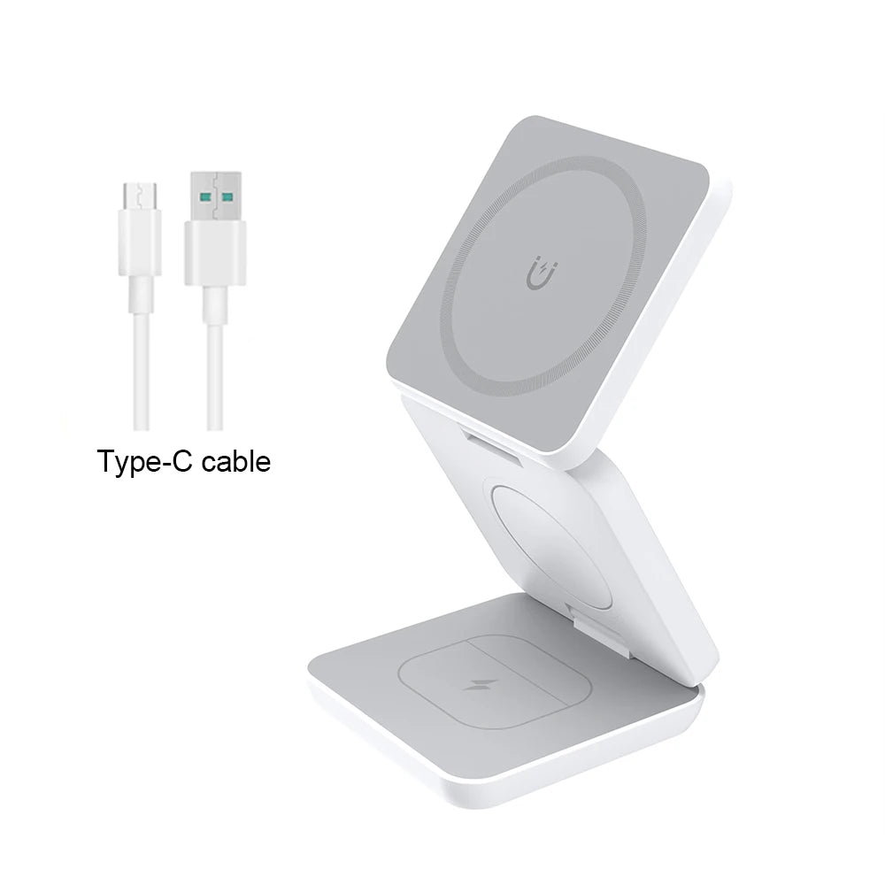 3 in 1 Foldable Magnetic Wireless Charger