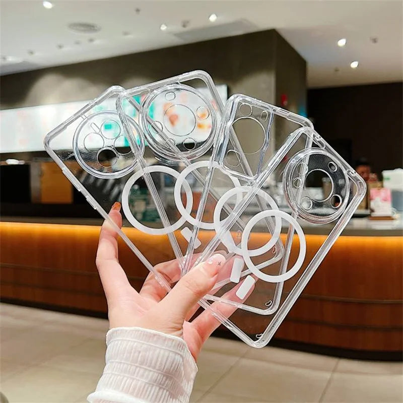 For Magsafe Magnetic Transparent Case For Samsung Galaxy