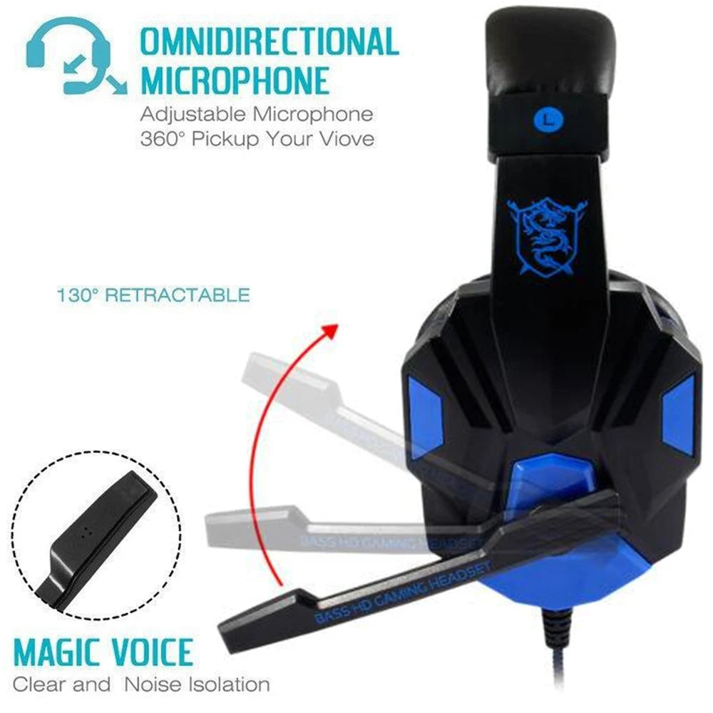 Wired PS4/PS5/Xbox/Smartphone/PC Headset
