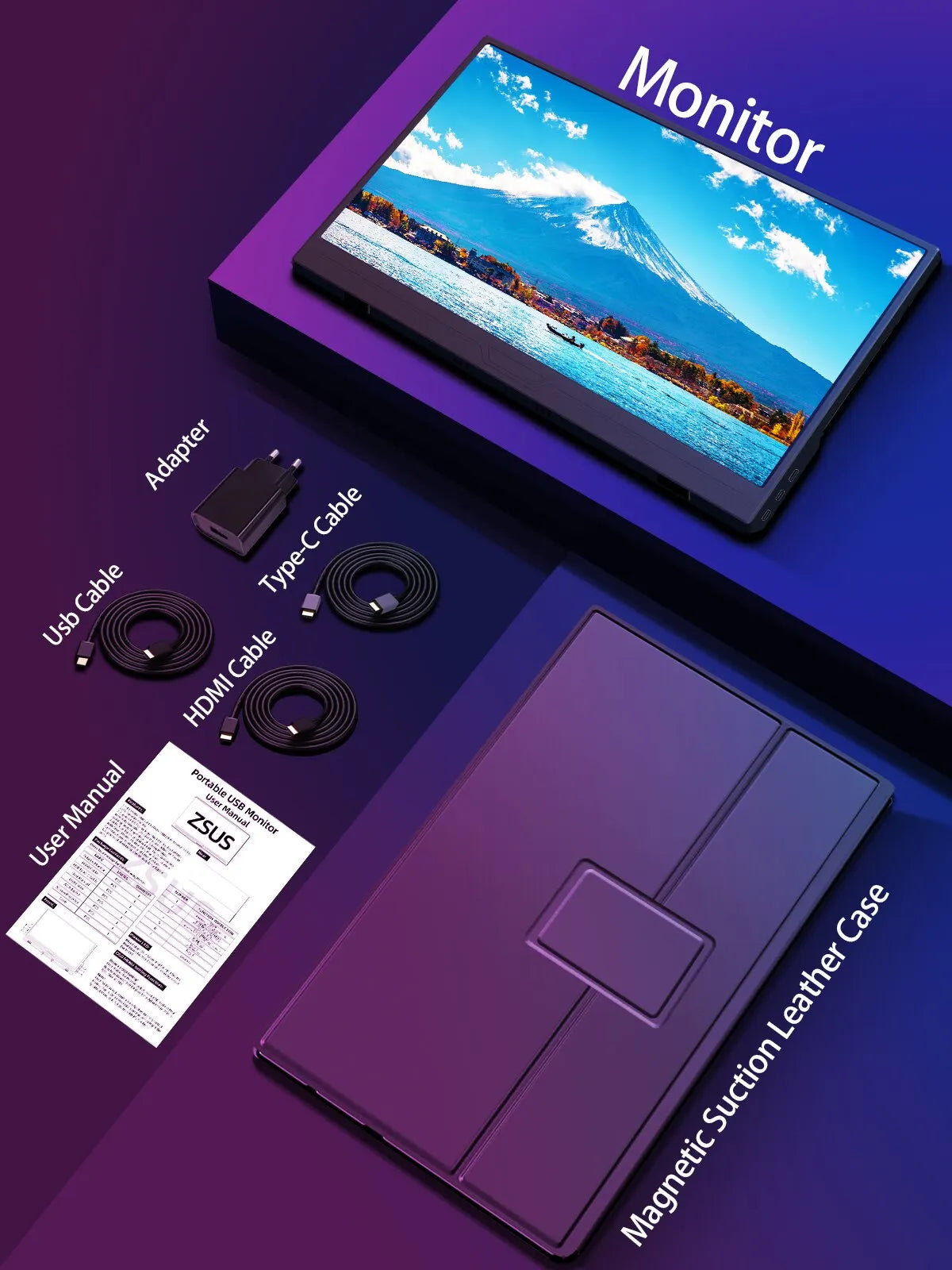 ZSUS 15.6-Inch Portable Monitor