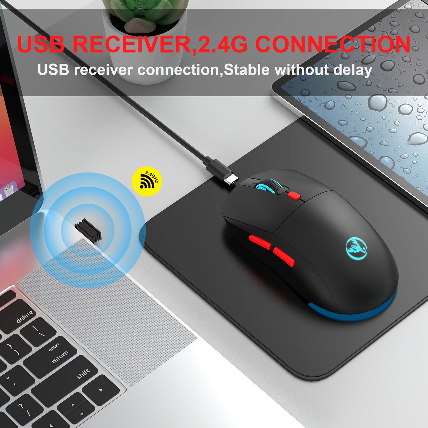 Rechargeable 2.4G USB Wireless Mouse
