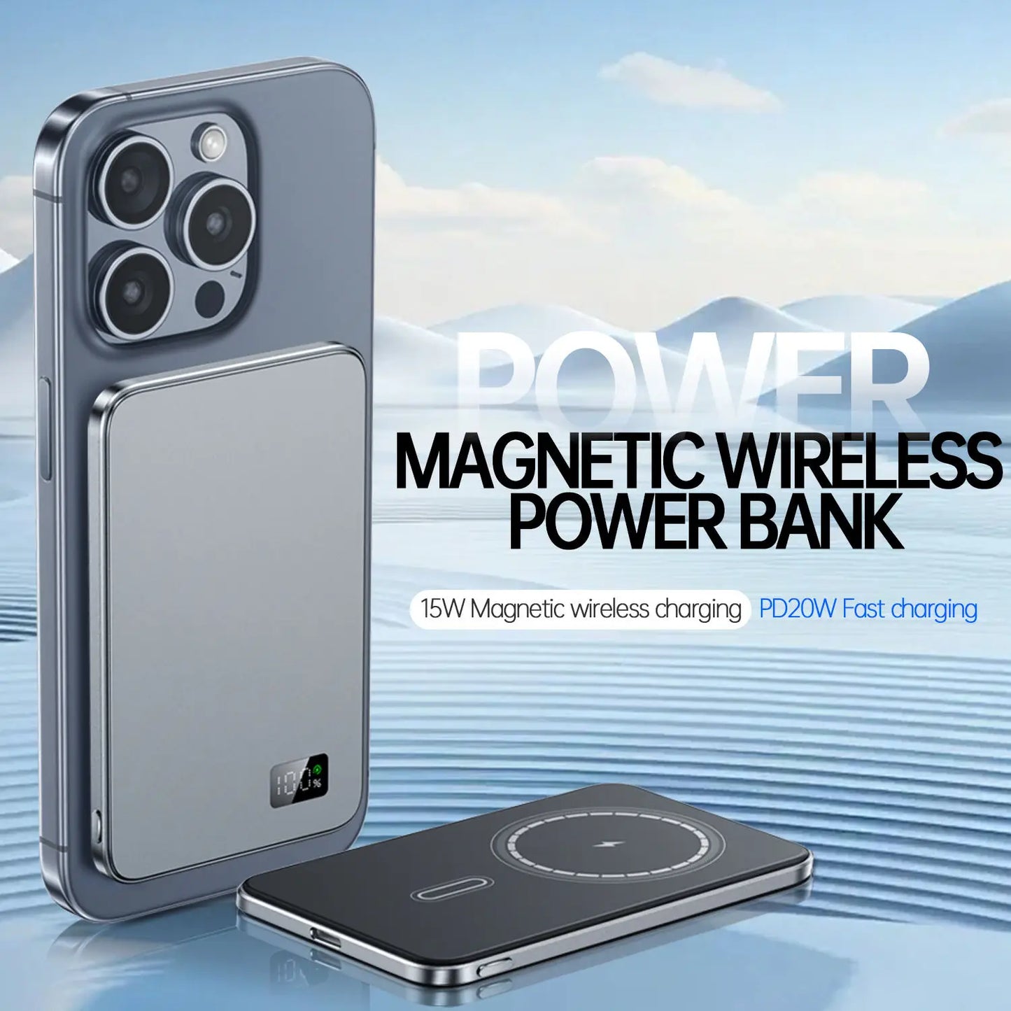 10000mAh Ultra Thin Power Bank for MagSafe