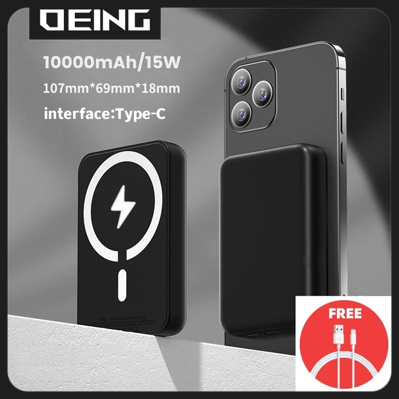 Magnetic Powerbank Wireless Fast Charger for Apple