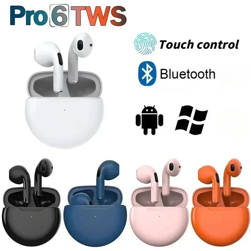 Pro 6 TWS Bluetooth Earphones