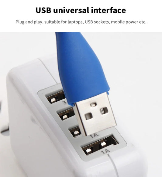 2 4PCS Mini USB LED Light Portable Book Reading Light LED