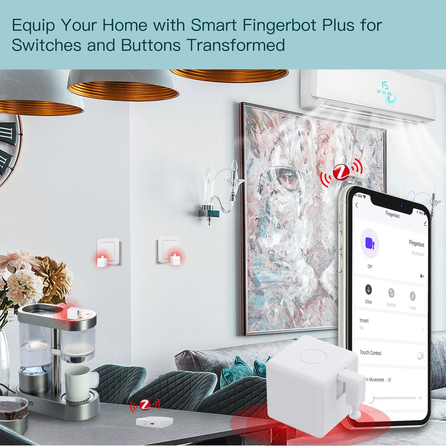 MOES ZigBee Tuya Fingerbot