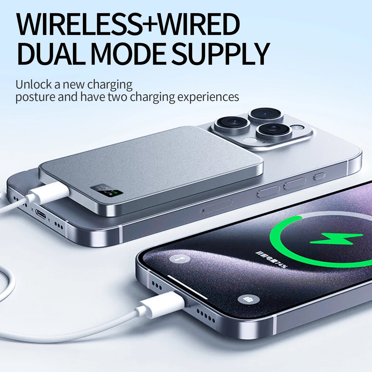 New Ultra thin Alloy Magnetic Power Bank