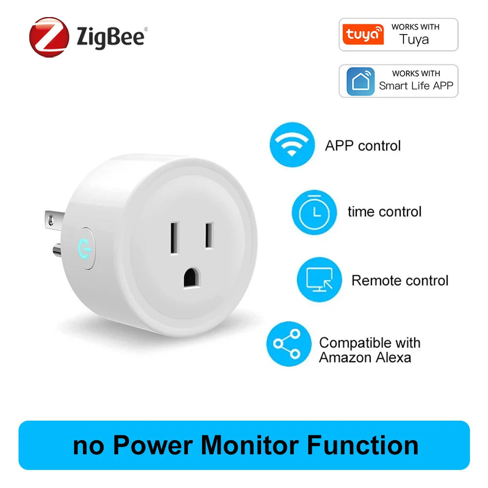 Tuya 16A Smart Plug Zigbee WiFi Socket