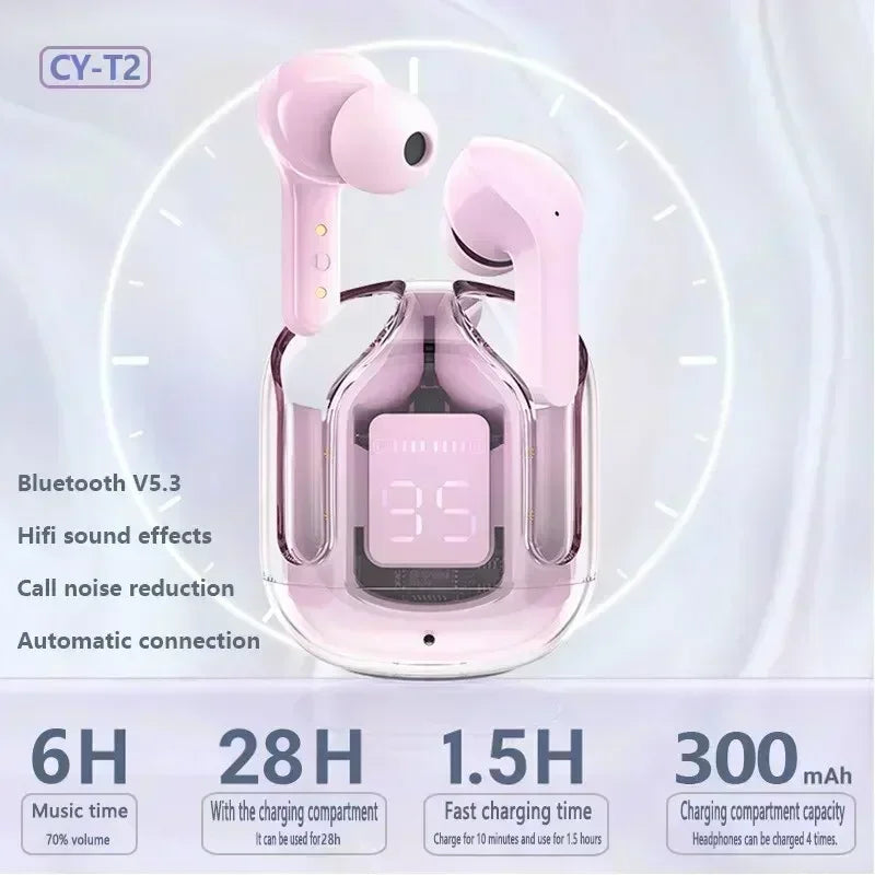 T2 Tws Wireless Transparent Headphones
