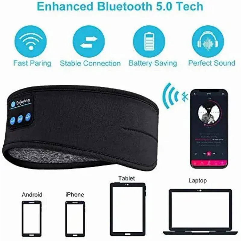 Sleep Mask Bluetooth Headphones Headband
