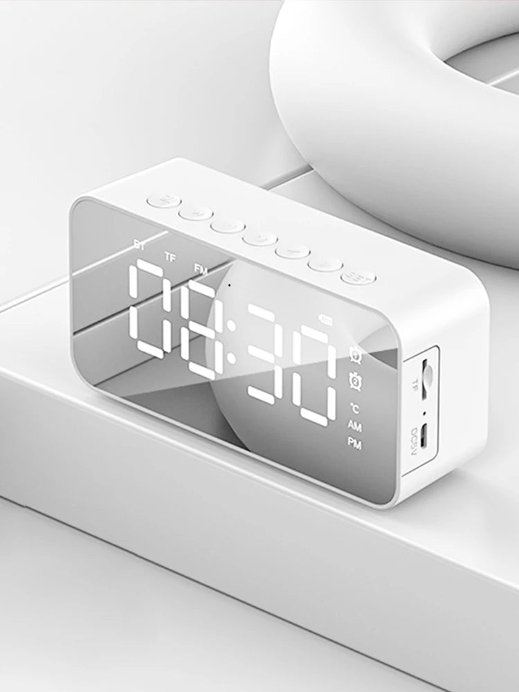 Desktop mini LED mirror digital clock