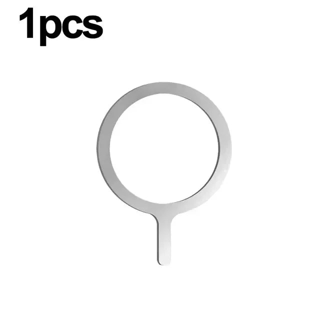 Universal iPhone Wireless Charging Cellphone Round Metal Plate Ring