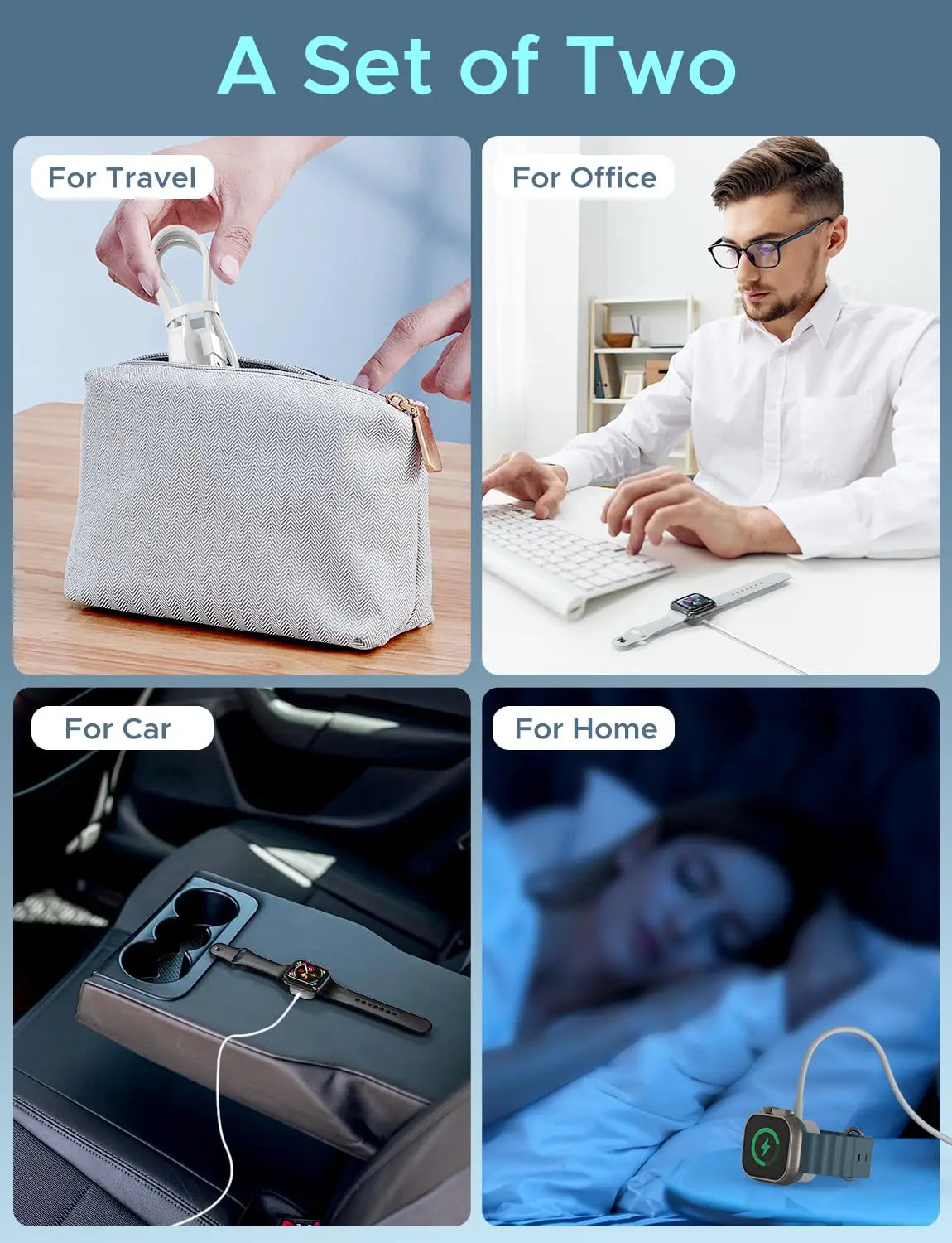 2024 Apple Watch Magnetic Wireless USB A Fast Charger for Apple Watch