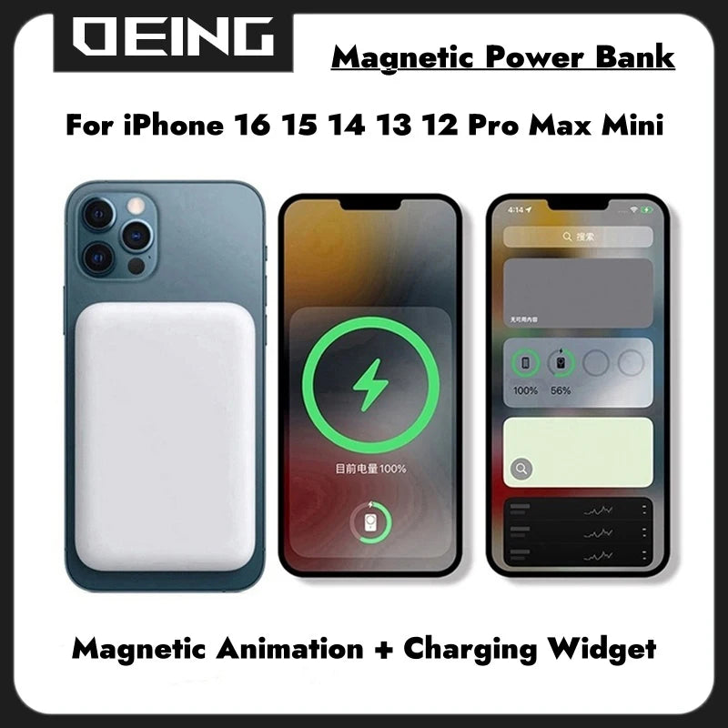 Magnetic Powerbank Wireless Fast Charger for Apple