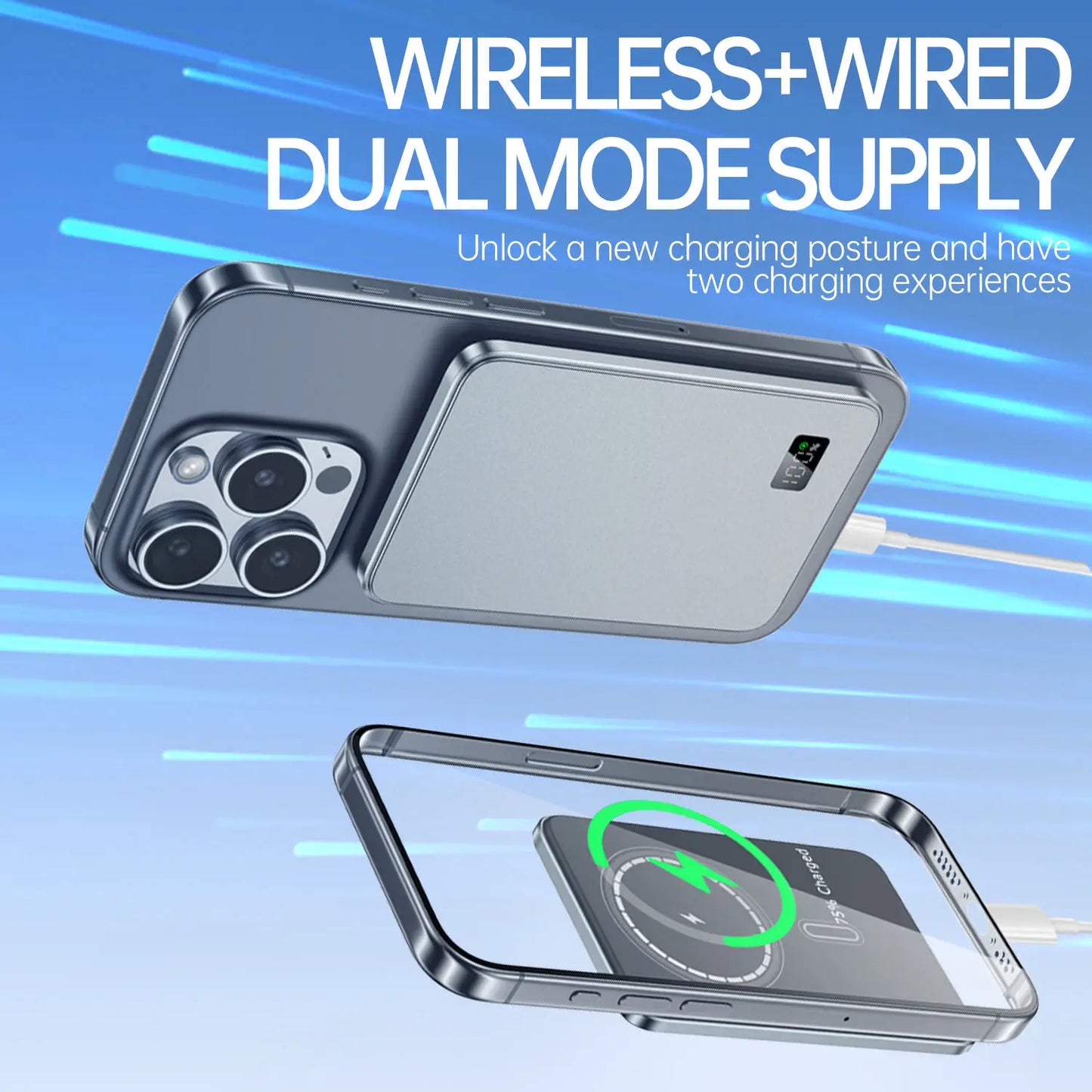 10000mAh Ultra Thin Power Bank for MagSafe