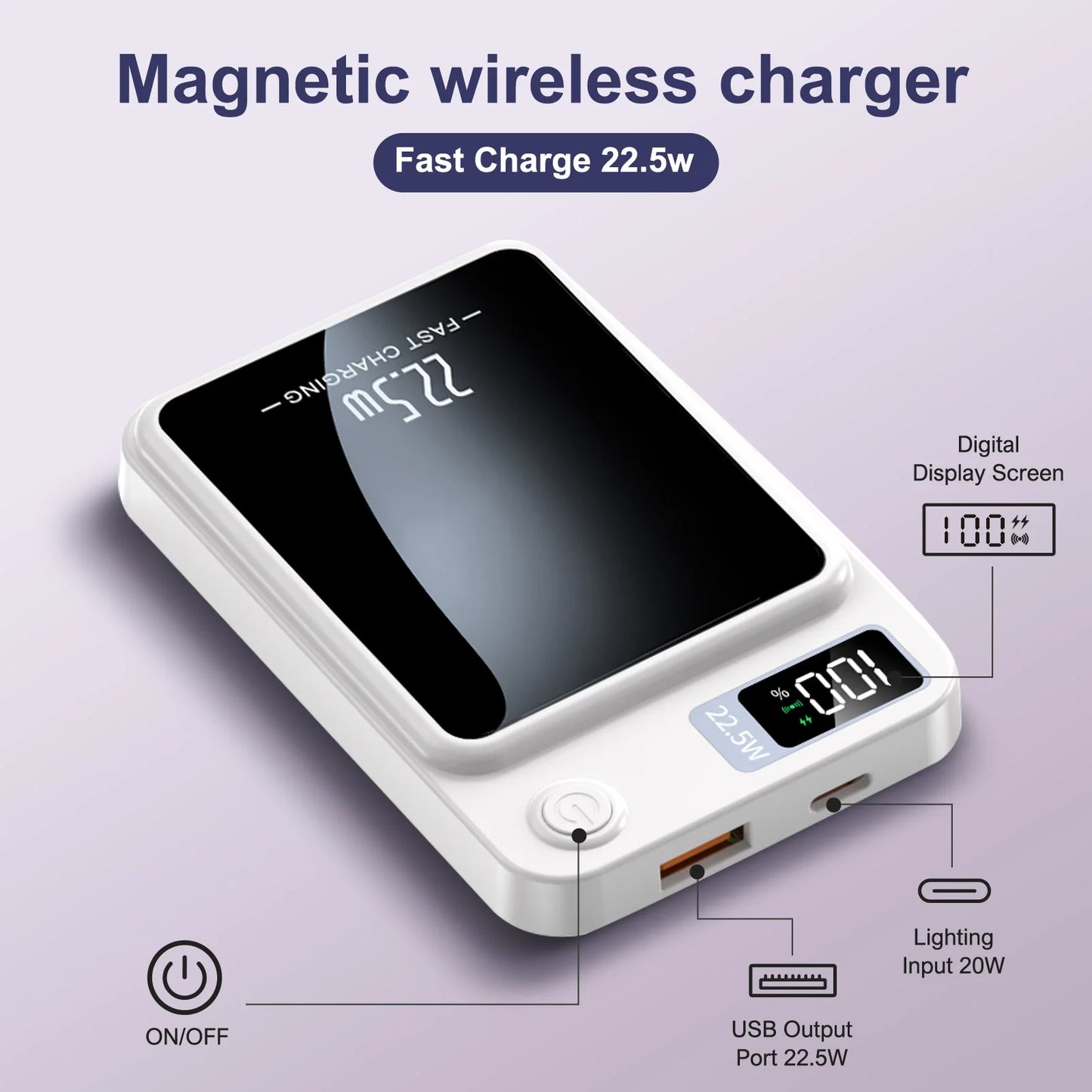 5000mAh Magnetic Power Bank