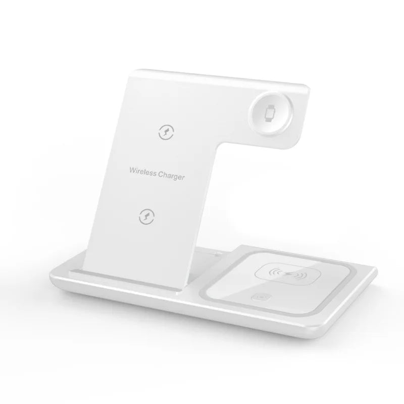 30W LED 3 in 1 Fast Wireless Charger Stand