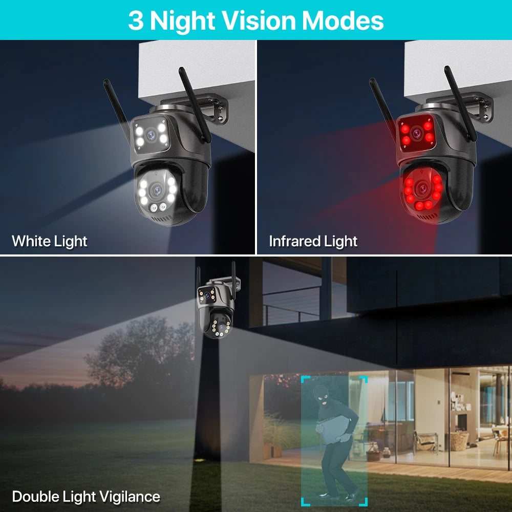 4K 8MP HD Wifi PTZ Outdoor Camera