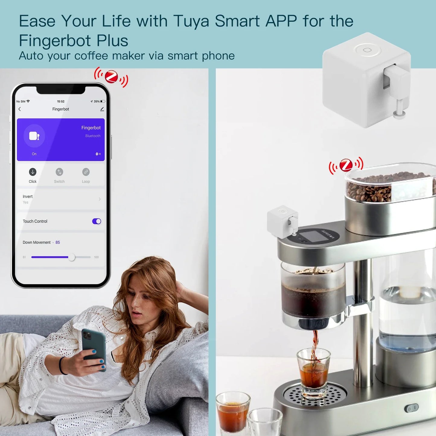 MOES ZigBee Tuya Fingerbot